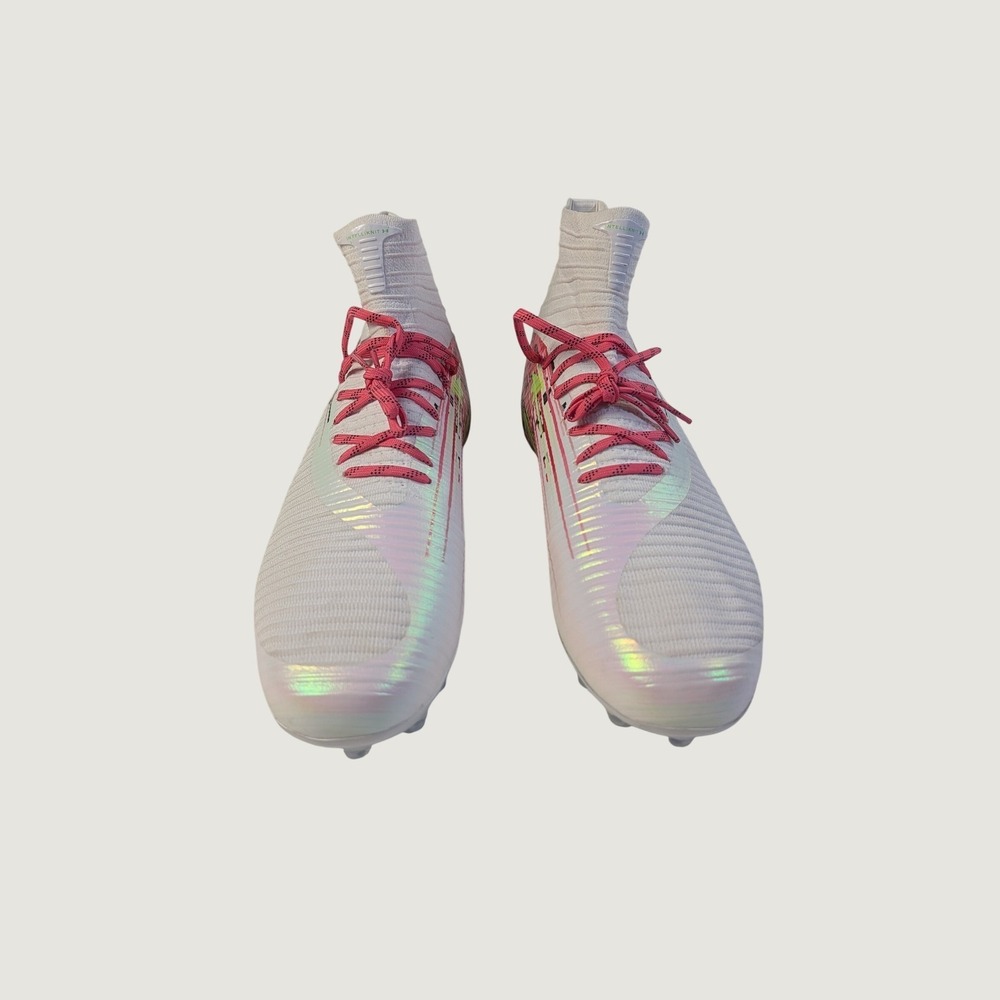Under Armour Highlight Pro Lacrosse Cleats Mens 15 White Pink Floral 6005974-100 - Picture 2 of 8